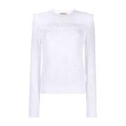 Stijlvolle Sweater Set Twinset , White , Dames