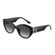 Stijlvolle zonnebril met grijs verloopglas Jimmy Choo , Black , Unisex