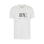 Basis T-shirt Armani Exchange , White , Heren