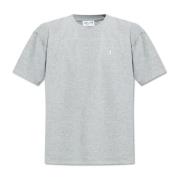 T-shirt met logo Saint Laurent , Gray , Heren