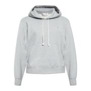 Hoodie met logo Saint Laurent , Gray , Heren