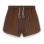 Herringbone Wool Life Shorts Wales Bonner , Brown , Dames