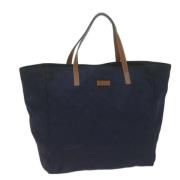 Pre-owned Canvas totes Gucci Vintage , Blue , Dames