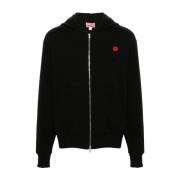 Zwarte Boke Flower Rits Sweater Kenzo , Black , Heren