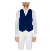 Lichtblauwe Gilet met Knopen Only & Sons , Blue , Heren