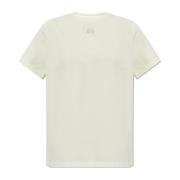 Logo T-shirt Ganni , White , Dames