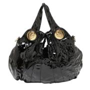 Pre-owned Leather totes Gucci Vintage , Black , Dames