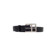 Leren riem Bottega Veneta , Blue , Heren