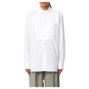 Moderne Tuxedo Overhemd Plan C , White , Dames