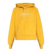 Hoodie met logo Saint Laurent , Yellow , Dames