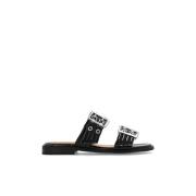 Slides met bandjes Ganni , Black , Dames