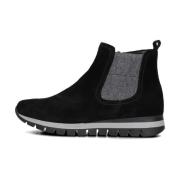 Chelsea Boot 451 Zwart Suède Gabor , Black , Dames