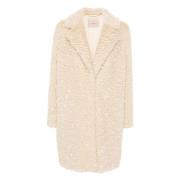 Ivory Coat Twinset , Beige , Dames