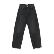 Luna Pieced Jeans Agolde , Black , Dames