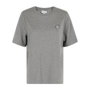 Vossenkop Patch T-shirt Maison Kitsuné , Gray , Heren