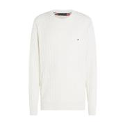 Retro-geïnspireerde Chain Knit Sweatshirt Room Tommy Hilfiger , White ...