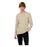 Lange mouwen T-shirt Only & Sons , Beige , Heren