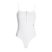 Mouwloze Body Top Calvin Klein Jeans , White , Dames