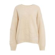 Beige Gebreide Kleding Aw24 Crush , Beige , Dames