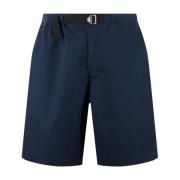 Blauwe Katoenen Shorts Ss22 Elastische Taille Kenzo , Blue , Heren