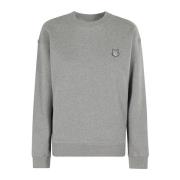 Vossenkop Patch Sweatshirt Maison Kitsuné , Gray , Dames