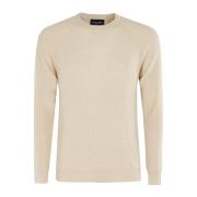 Raglan Hals Sweater Roberto Collina , Beige , Heren