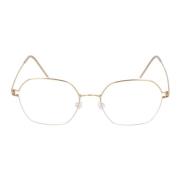 Titanium Square Rim Richelle Bril Lindbergh , Yellow , Unisex