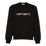 Zwarte Katoen/Polyester Sweater Carhartt Wip , Black , Heren