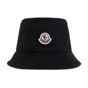 Pet met logopatch Moncler , Black , Dames