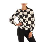 Lange Mouw Blouse Manila Grace , Black , Dames