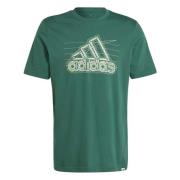 T-shirt Adidas , Green , Heren