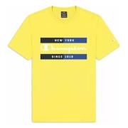 Crewneck T-Shirt Champion , Yellow , Heren