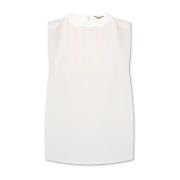 Zijden top Saint Laurent , White , Dames