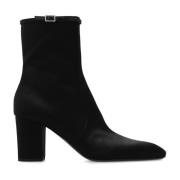 ‘Betty’ enkellaarzen met hak Saint Laurent , Black , Dames