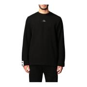 Sweatshirt met ronde hals Kappa , Black , Heren