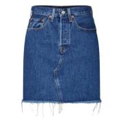 HR Decon Icnic Bfly Skrt Meet Rok Levi's , Blue , Dames