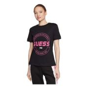 Icon T-shirt Guess , Black , Dames