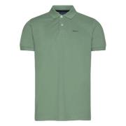 Md.Ss Pique Rugger Short Sleeve Polo Gant , Green , Heren