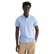 Klassieke Blauwe Polo Shirt Gant , Blue , Heren