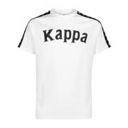 Korte Mouw T-shirt Kappa , White , Heren