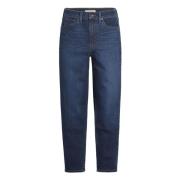 Hoge Taille MOM Jeans FIT Lange broek Levi's , Blue , Dames