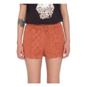 Sunny Wild Terry Cloth Shorts Volcom , Orange , Dames