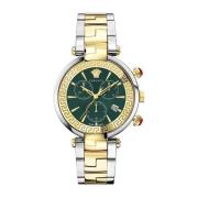 Chronograph Revive Roestvrijstalen Armbandhorloge Versace , Green , He...