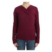 V-neck Knitwear Roberto Cavalli , Red , Dames