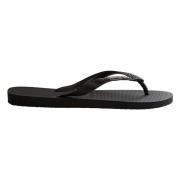 Hav. Logo Metallic 41/42 Flip-flops Havaianas , Black , Dames