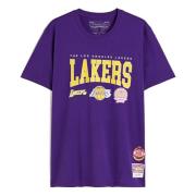 NBA Hwc Champ Stack Lakers T-shirt Mitchell & Ness , Purple , Heren