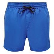 Solid Swimsuit Only & Sons , Blue , Heren