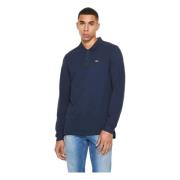 Slim poloshirt met lange mouwen Tommy Jeans , Blue , Heren