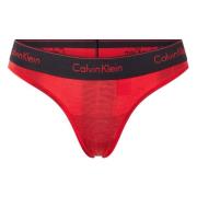 Thong Bikini Bottom Calvin Klein , Red , Dames