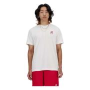 T-shirt New Balance , White , Heren